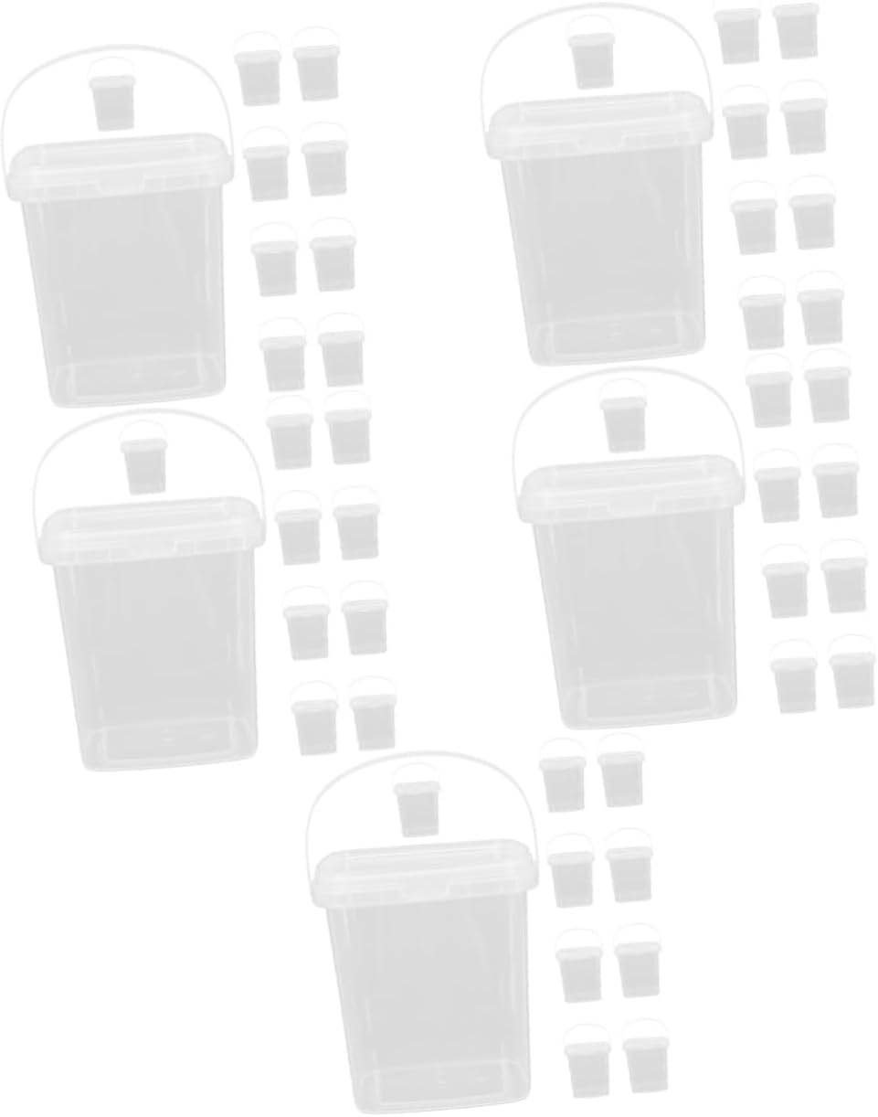 50 Pcs Ice Cream Bucket 1 Gallon Bucket with Lid Turkey