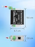 GINTOOYUN Gigabit Ethernet Surge Protector, Ethernet Lightning Arrest Network Monitoring Kamera Zasilacz 2 w 1 Wyłącznik pioruna Błyskawica