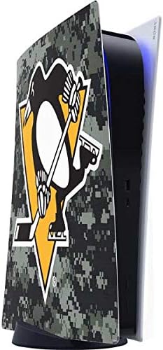 Skinit Decal Gaming Skin Compatible with PS5 Digital Edition Console - Officially Licensed NHL Pittsburgh Penguins Camo Design