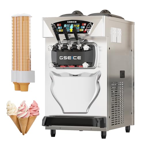GSEICE 3 Flavor Countertop Soft Serve