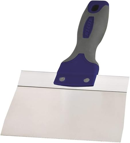 Warner 10916 ProGrip - Cuchillo de cinta para paneles de yeso de acero inoxidable, mango de agarre suave, 10916