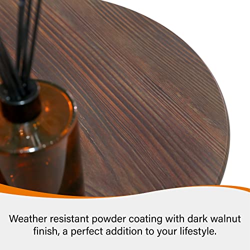 Anmutig Aluminum Lounge Chairs For Outside, 3 Pieces Patio Adirondack Chairs Set With Table (Black) #TOP4