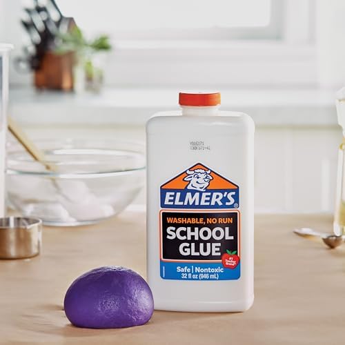 Elmer's Liquid School Glue, White, Washable, 32 Ounces - Great for Making Slime, Arts & Crafts, Back to School, #1 Teacher Brand - 4
