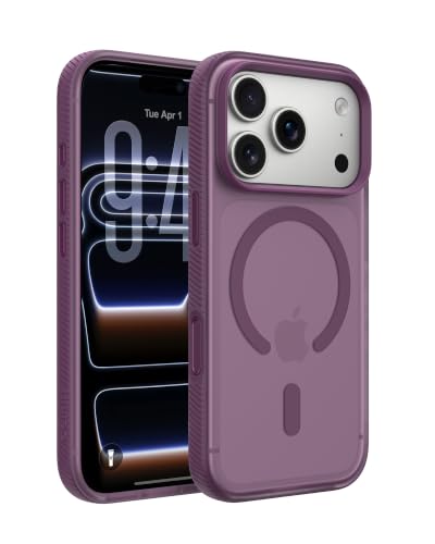 Image of Belkin Grip Case for iPhone 18 Pro / 17 Pro, MagSafe & Qi2 Compatible, Up to 2m Military-Standard Drop Protection, Anti-Slip Grip, Nano-Titan Technology, Camera Control, Burgundy
