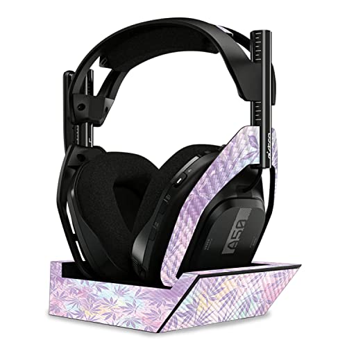 Image of MightySkins Carbon Fiber Skin Compatible with Astro A50 Wireless Headphones + Base Station (Gen 4) - Pastel Mary | Protective, Durable Textured Carbon Fiber Finish | Easy to Apply | Made in The USA
