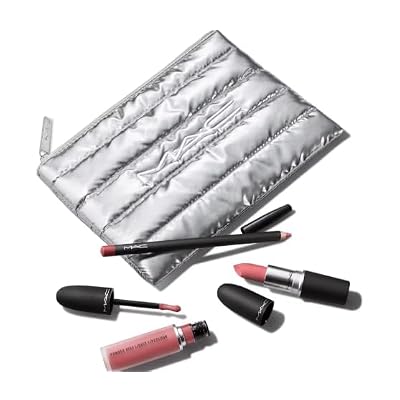 M.A.C Powdered Snow Powder Kiss Lip Kit - Pink