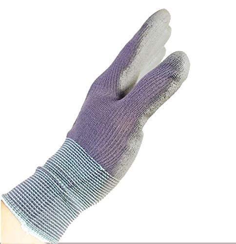 Hy-weld Gloves Cut Resistant Palm Coating Gray 13 Gauge Nylon Machine Knit Polyurethane (144 pairs, Large)