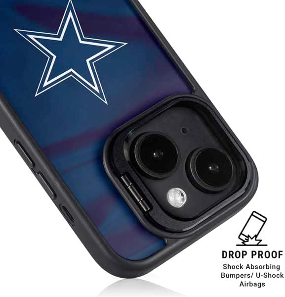 Skinit Kickstand Phone Case Compatible with iPhone 16 Plus - Officially Licensed NFL Dallas Cowboys Design