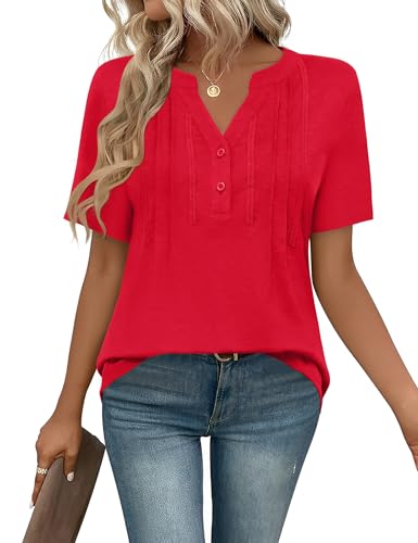 Chemise manches courtes pour femme ample qui cache les rondeurs avec style et élégance