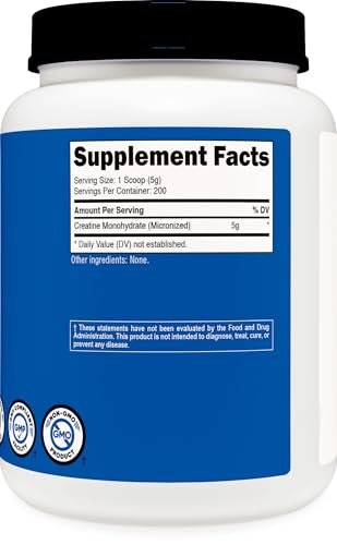 Image of Nutricost Creatine Monohydrate Micronized Powder (1 KG) | Pure Creatine Monohydrate