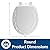 Mayfair 34EC 000 Ivy Sculptured Molded Wood Toilet Seat with Lift-Off Hinges, Round, White