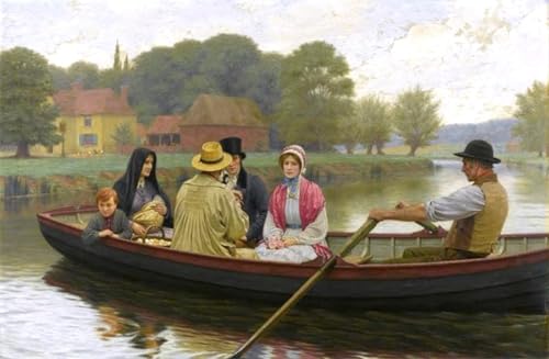 Poster le ferry par Edmund Blair Leighton impression toile déco bureau chic