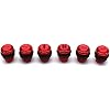 Arcity 6 Pcs / Lot 28mm Arcade LED Push Buttons Illuminated Player 1P 2P Coin Start Select Lit Red with Microswitch for Arcade Machine Games Console Parts 5V