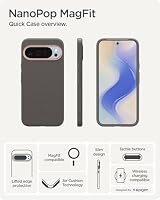 Spigen Nano Pop MagFit für Google Pixel 10 Pro/10 -Papaya Gray – Ansicht 3