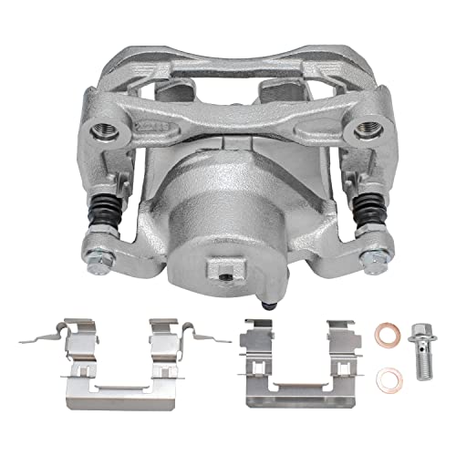 Image of Detroit Axle - 4pc Brake Calipers for 2007-2010 Nissan Altima Disc Brake Calipers w /Brackets 2008 2009 Front and Rear Replacement