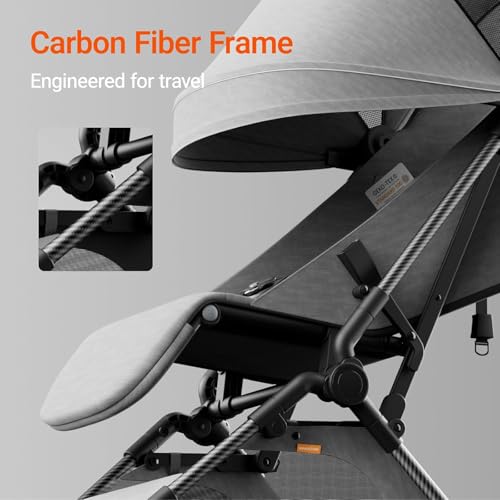 image for MAMAZING Ultra Air Lightweight Baby Travel Stroller with Carbon Fiber 