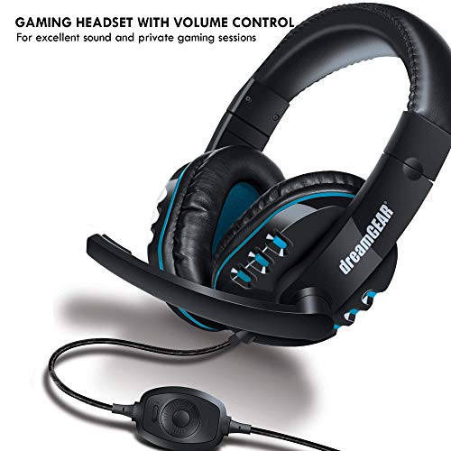 Kit Gamer Para PS4 Headset Carregador Dual Dock Case DGPS4-6436 Dreamgear