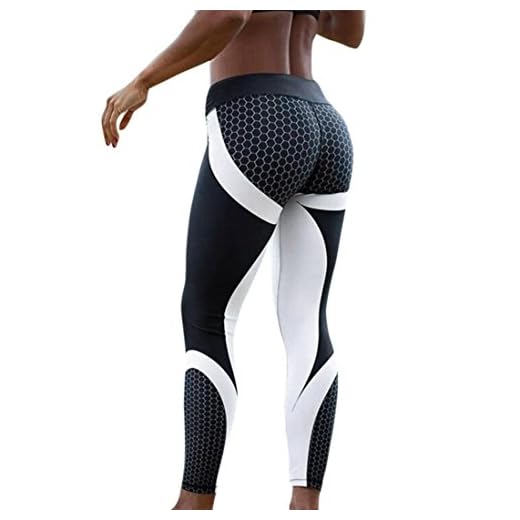 Leggings Yoga Mujer Pantalones Deportivos Mujer Largos Leggings para Running Deportes 3D Impresión Pantalones Push up Mujer Legging Pantalon Fitness Polainas de Gimnasio (Negro, M)