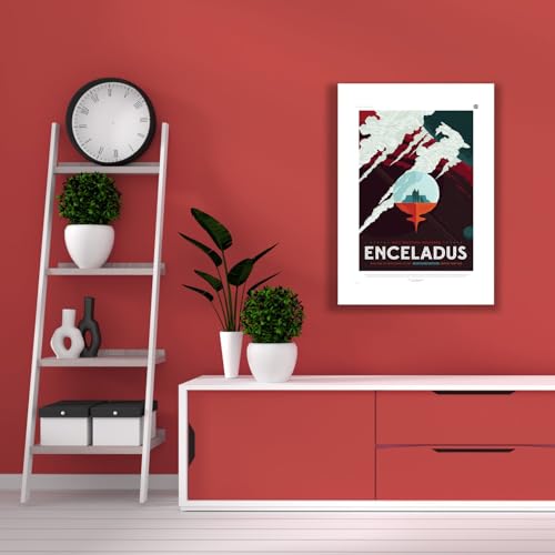 Enceladus Poster tourisme spatial NASA Spiffing Prints Extra Large - 4