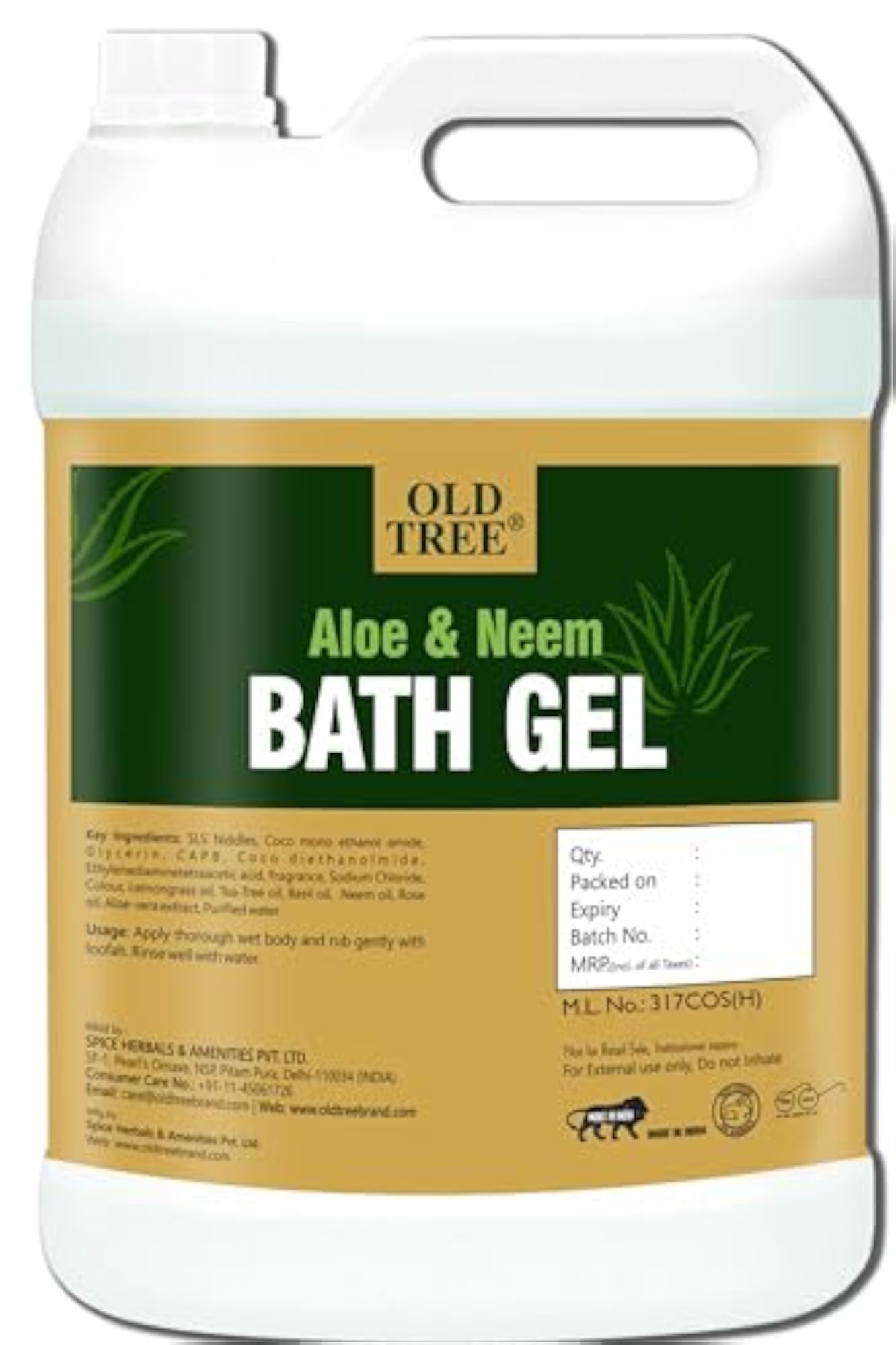 Neem & Aloe Vera Body Wash Gel Refill Kit