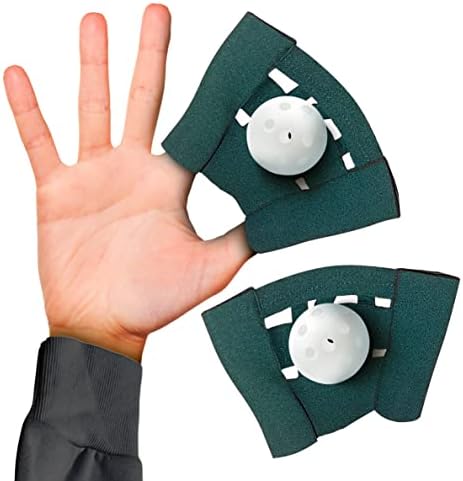 WebGlove, Training Glove for Baseball & Softball (2-Pack), Improve Hand-Eye Coordination, Catcher Aids, for Kids, Teens and Adults, Baseball Mitts, Includes Training Balls