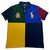 POLO RALPH LAUREN Men's Short Sleeve Mesh Custom Slim Fit Big Pony Polo Shirt (Large, Green Quad...