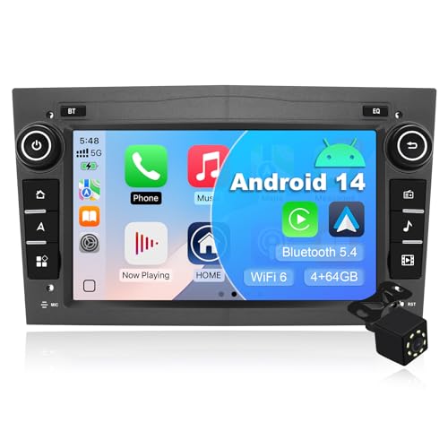 7 Inch Android 14 Car Multimedia Radio for Vauxhall Opel Corsa C/D Zafira B Astra G/H Meriva Combo Signum Wireless CarPlay Android Auto FM RDS GPS WiFi