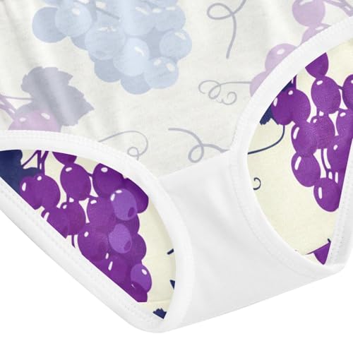 Cotton Girls Underwear Toddler Blue Purple Grape Beige Girl Panties Cute Flower Briefs Underpants 2t 5