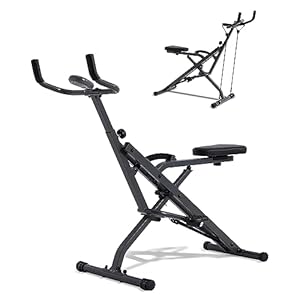 Squat Machine, BORGUSI R303 2 in 1 Squat Rowing Machine, Easy Assembly & Foldable Exercise Equipment, Glute Trainer Machine, Butt & Leg Home Workout Machine