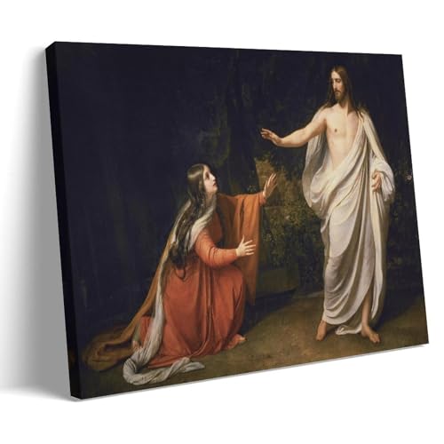 Impression sur toile Christ's Appearance Alexander Ivanov tableau décoration murale 30x45