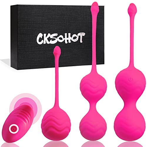 Kegel Balls for Women Pelvic Floor Strengthening Devices, CKSOHOT Kegel Pelvic Weights Balls for Tightening Bladder Control & Exercises Pelvic Floor, Kegel Exercise Products for Beginners & Advanced
