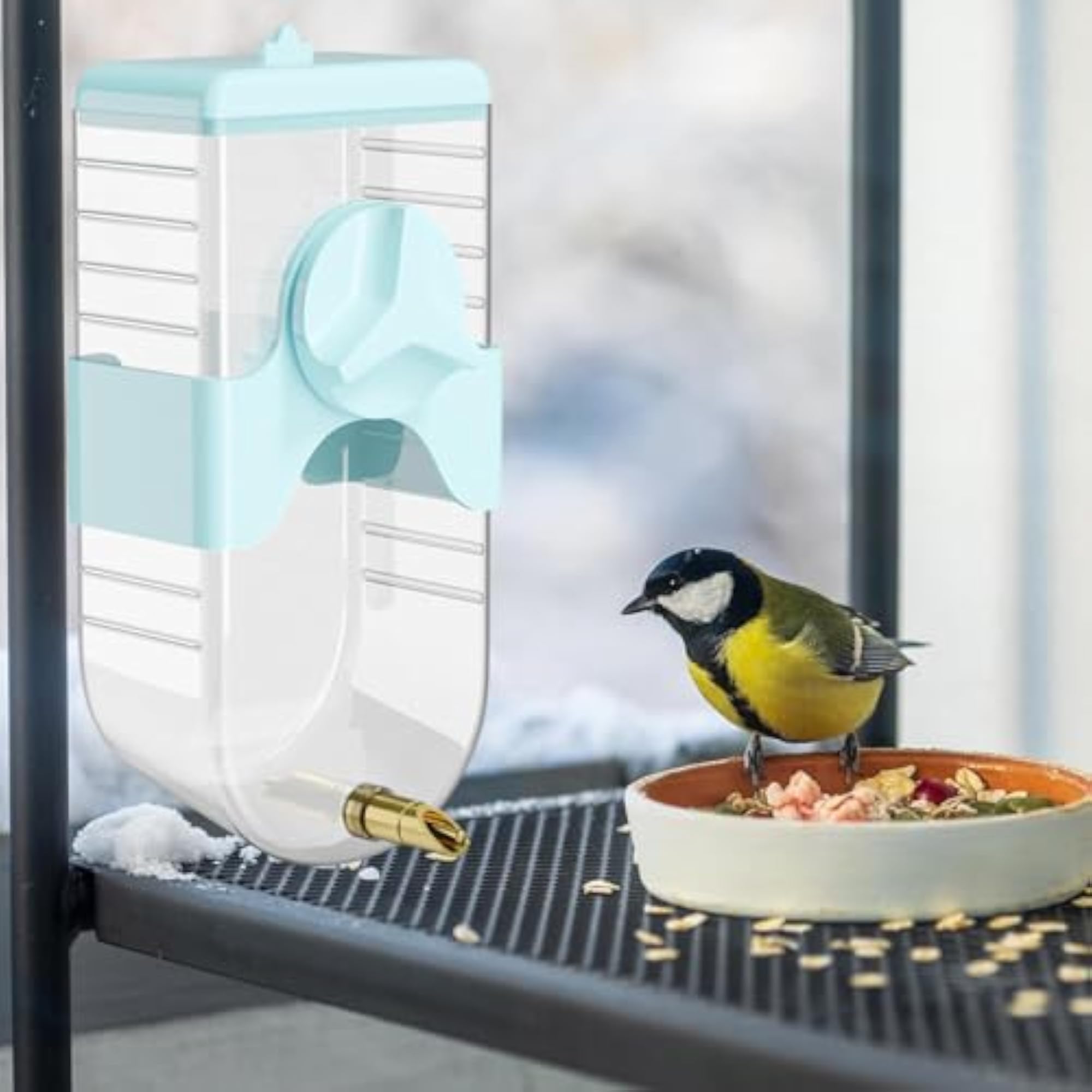 Bird Drinker Drinking Device Parrot Waterer