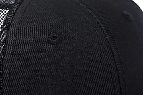 Image of Quanhaigou Trucker Hat - Mesh Snap Back - Unisex Adjustable Baseball Cap - Outdoor Hats for Men Women