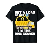 Ring Bearer Shirt Funny Wedding Truck Boys Gift Idea Tee T-Shirt