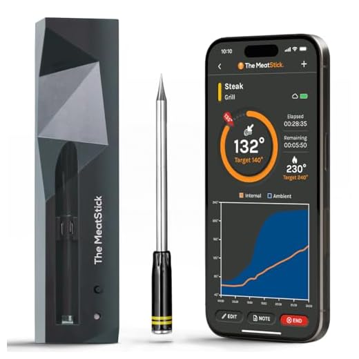 MeatStick Set | Wireless Meat Thermometer with Bluetooth | for BBQ, Kitchen, Smoker, Air Fryer, Deep Frying, Oven, Sous Vide, Grill, Rotisserie | Limited Range