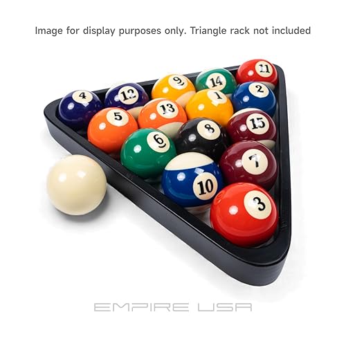 Empire USA Billiard Economy Balls Set – 2.25” Regulation Pool Balls, Premium Resin Billiard Ball Set with Cue Ball for Standard Pool Tables - Image 3