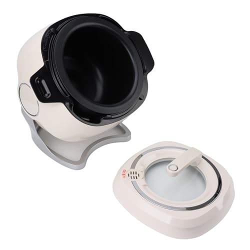 Automatic Cooking Machine, 6L Rotating Stir Fry Pot with IH Electromagnetic Heating Technology, 360 Degree Rotation for Frying (US Plug 110V)