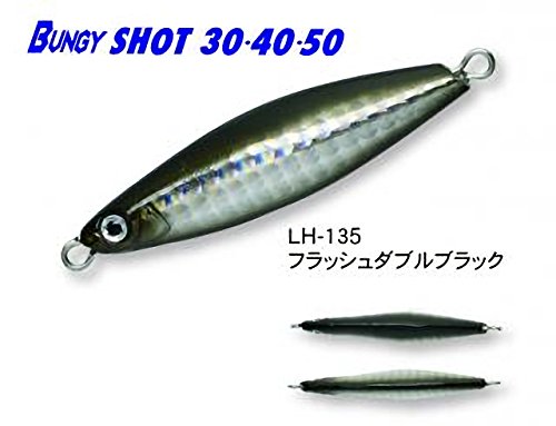Bassday(バスデイ) メタルジグ バンジーショット 30 55mm 30g フラッシュダブルブラック LH-135 ルアー 3枚目