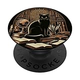Photo Gallery cat art academia aesthetic book lover popsockets popgrip intercambiabile Photo Gallery cat art academia aesthetic book lover popsockets popgrip intercambiabile