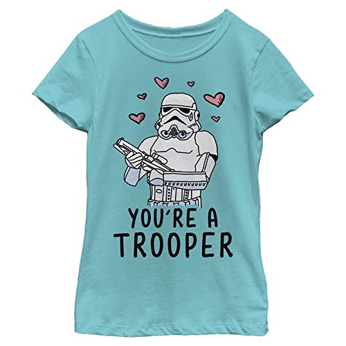 Image of STAR WARS Girl's Valentine's Day You're A Trooper T-Shirt