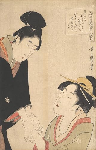 Lienzo de Kitagawa Utamaro de 60x90cm, imagen artística nítida para decoración elegante