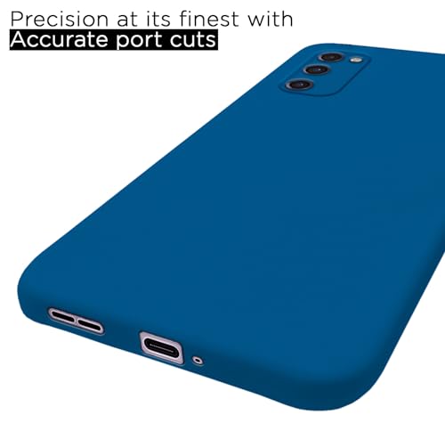 Image of Pikkme Samsung Galaxy S20 FE / S20 FE 5G Back Cover Soft Matte Liquid Silicone TPU | Camera Protection | Shockproof Slim Back Case for Samsung Galaxy S20 FE / S20 FE 5G (Blue)