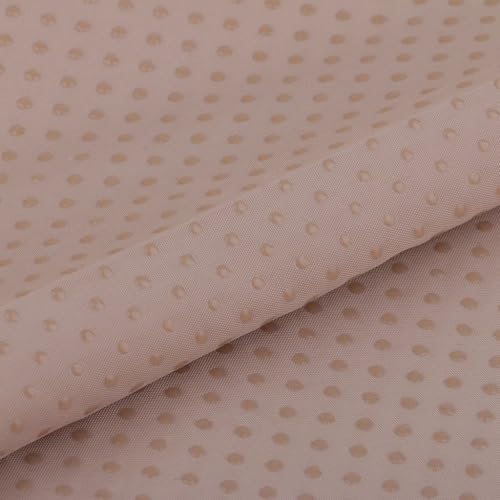 zalati Gummi-behandelter Stoff, 150 cm, rutschfeste Punkte für DIY-Teppich, Tischdecken, Dekoration, Braun, 91 cm