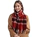 Wendyfull Winter Plaid Scarf for Women & Men Soft Warm Tartan Wrap Shawl Lightweight Fashion Accessory Cashmere Feel