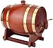 HJXX Zestawy karafki do whisky męskie grawerowane beczka dębowa, niestandardowa dębowa whisky lub beczka na wino, wysokiej jakości Charred, spersonalizowane z fantazyjnym wzorem, do wina, alkoholów, piwa i alkoholu (rozmiar: 10 l)
