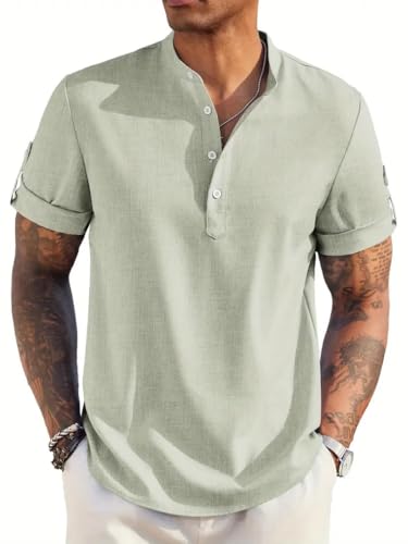 Image of Lymio Regular Fit Shirt for Men|| Men Stylish Shirt (Short-Kurta-Shirt-05-Pista-L)