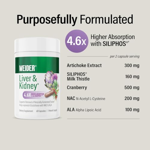 Weider Liver and Kidney Support Antioxidant Complex