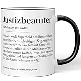 JUNIWORDS Tasse, Definition Justizbeamter, Schwarz (7219155)