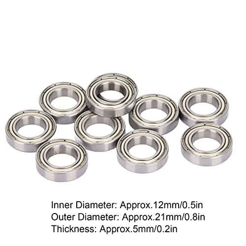 Rolamento de esferas de aço com sulcos profundos 10 peças 6801Z dupla blindagem alta velocidade baix