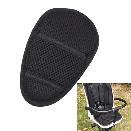 Image of Seat Straps Crotch Cushion,Stroller Crotch Pads Universal Cushion Crotch Pads for Pushchair High Chair,Comfort Cushion Seat Strap Covers(Black)